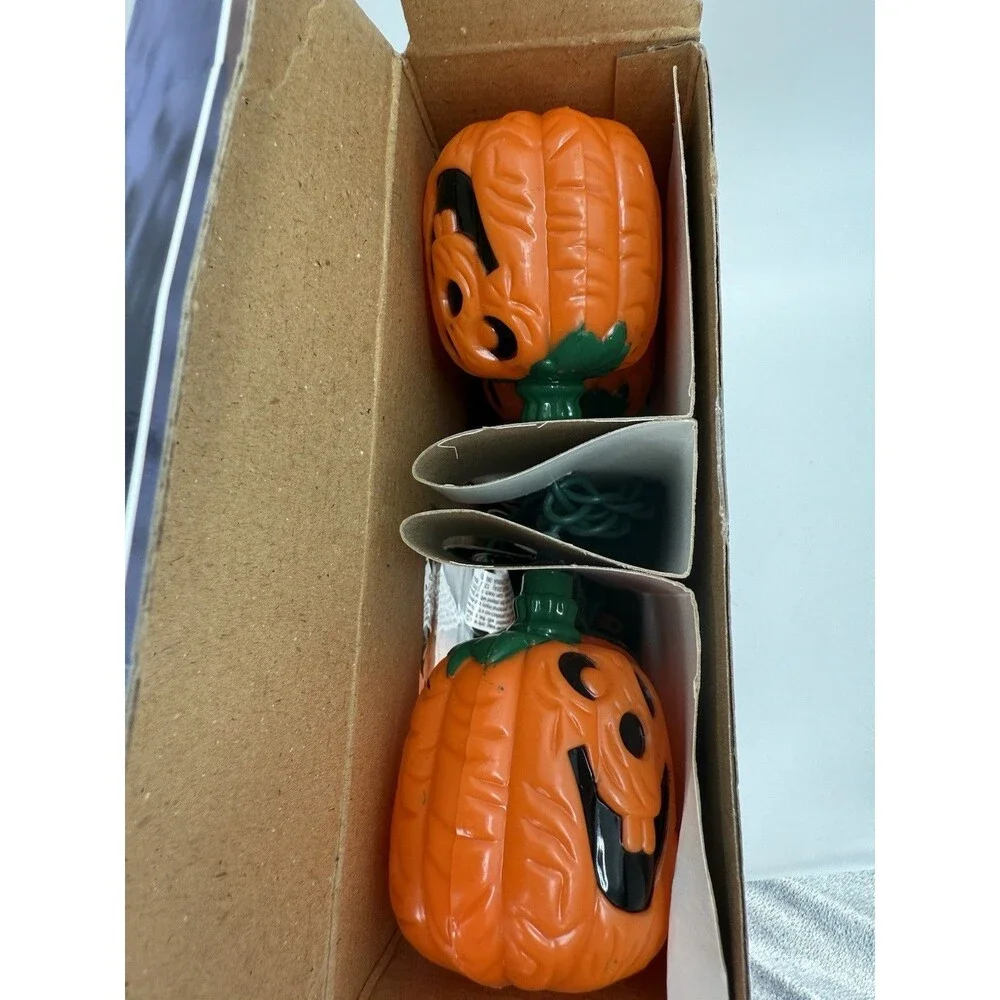 NEW Noma Halloween Fall Lighting Indoor/Outdoor Pumpkin 11FT String Light Set